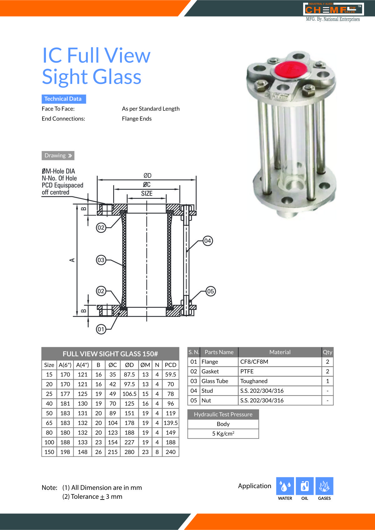 Gate valves flange end